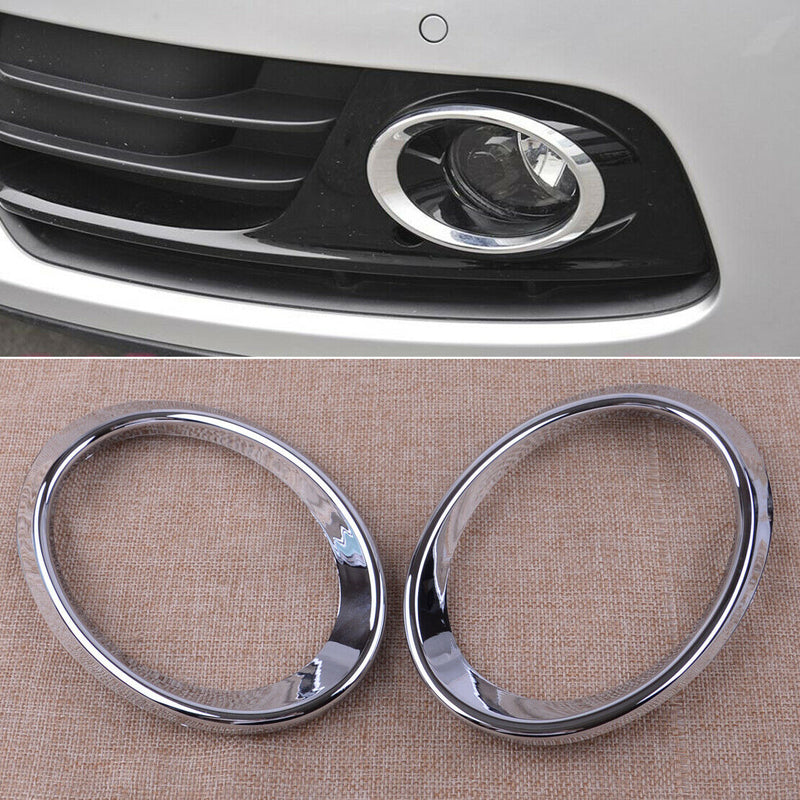 ABS Chrome Front Fog Light Cover Trim Ring Fit for Audi Q5 2010-2012 Foglight