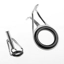 7pcs Stainless Steel, Ceramic Fishing Rod Guide Eye Ring Double Leg Guides