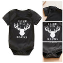 Short Sleeve Baby Boy Girl Deer Printing Romper O-neck Jumpsuit (9-12M) A