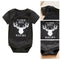 Short Sleeve Baby Boy Girl Deer Printing Romper O-neck Jumpsuit (9-12M) A#S