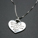 Personalize English Proverbs Love Letter Necklace Pendant Family Gift