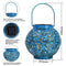 Solar LED Iron Art Lantern Light Outdoor Garden Yard Handheld Hanging Lamp A#S