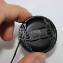 37mm Center Pinch Snap on Front Cap For Sony Canon Nikon Lens Filters Fad ME