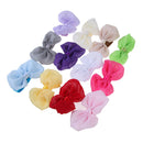 12pcs Kid Baby Girl Toddler Cute Chiffon Bowknot Headband HairBand Headwear A