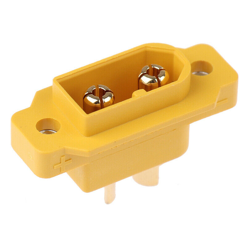 Mountable XT60 Male Plug Connector For Racing Models Fixed Board DIY Spare SEAU