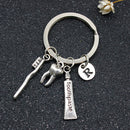 Dentist Key Ring Toothpaste Tooth Toothbrush Dental Hygienist Initial Chain AULJ
