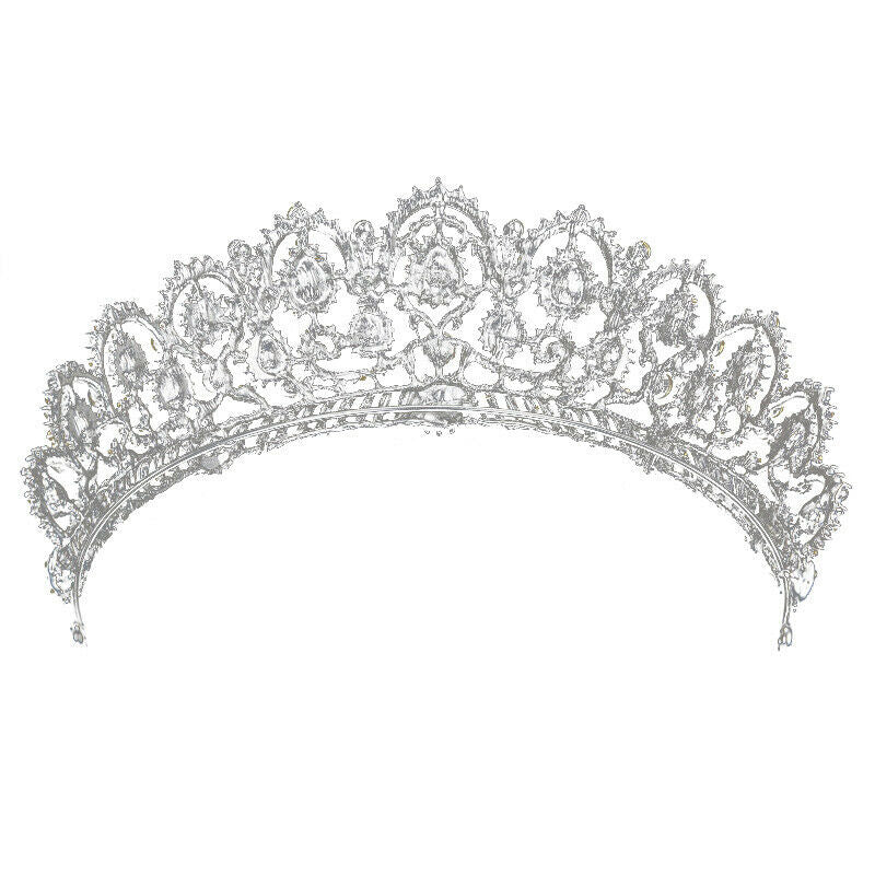 Bridal Tiara big crystal Queen Crown Wedding Hair Accessories diadem headba O7I5