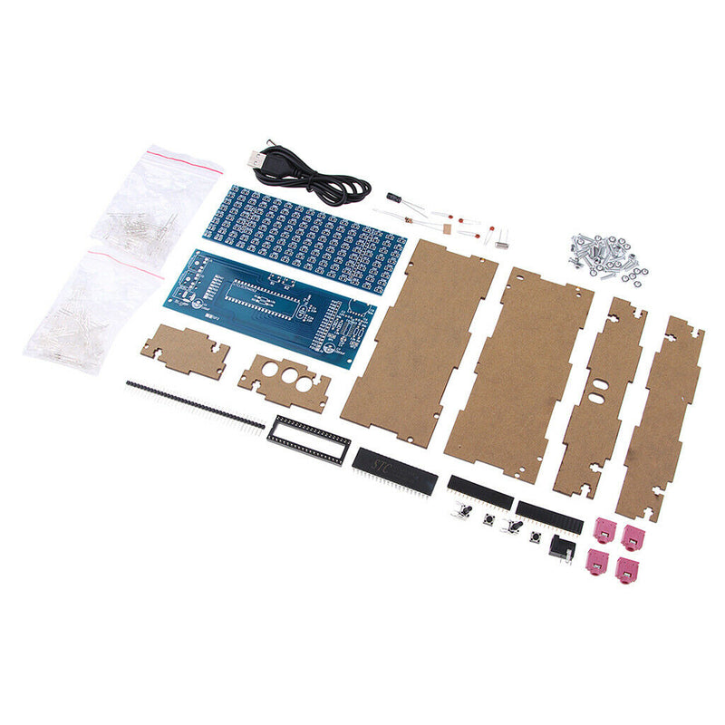 RGB 8*16 Audio LED Level Meter Display Spectrum Analyzer MP3 Amp DIY