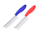 Pet Dog Cat Metal Double Row Teeth Brush Grooming Hair Comb Rake Tool Useful BX