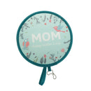 1pc Portable Round Japanese Style Folding Fans Hand Fan for Wedding Party JR
