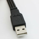 1Pc Usb Male Plug To 3 Rca Female Adapter Audio Converter Video Av A/V Cabl