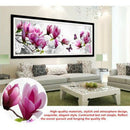 DIY 5D Diamond Embroidery Butterflies play Magnolia Round Diamond Painting  J1Z5