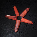 Natural Fluorite Quartz Crystal Pendent Gifts Wand Point Stone_Red Healing R4G6