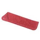 Leather Fountain Pen Pencil Case Handmade Bag Holder Storage Pouch Red