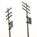 3pcs 1/87 Electric Line Poles Telephone Poles SCENERY Building Accessories
