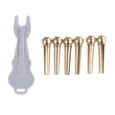 6pcs Brass Premium Bridge Pins Set For Acoustic Guitar Turned String Pegs
