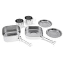 6 Pcs Foldable Handle Picnic Pot Cookware Cooking Supplies Utensils Camping
