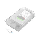2.5 3.5 External HDD SSD Enclosure SATA III to USB 3.0 Adapter (White)