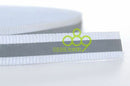 50M White Reflective Fabric Tape Strip Edging Braid Trim Sew0.4"x164ft=10MMx50M