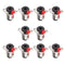 10X 6.35mm Female Jack Socket For Audio Microphone Cables Connectors