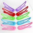 10 Mixed Color Enamel Snap Hair Grip Hair Clips Baby Bows Girls Hair ME