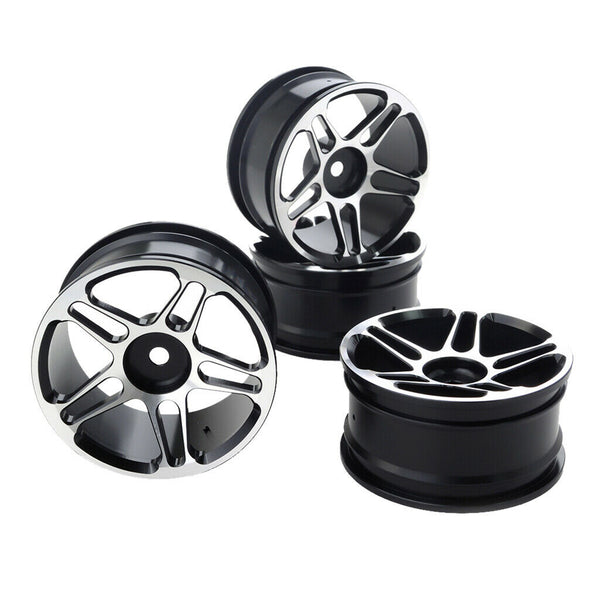 4-Pack Aluminum Alloy Wheel Rims for HSP HPI Team  Hongnor RC Drift Car