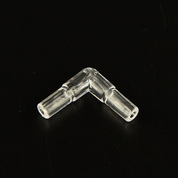 10pcs Clear Elbow Connector Fish Tank Aquarium Air Line Tubing Connector IO FT
