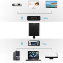 VGA TO HDMI OUTPUT 1080P HD + AV TV HDTV VIDEO USB CABLE CONVERTER ADAPTER Delux