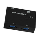 2 Port VGA Video Switch Box Selector 2 In 1 Out For LCD PC