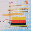 Weaving Loom - 23 x 7 cm Multi-Craft Wooden Weaving Loom with Mixed Yarns,