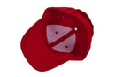Kids Plain Baseball Cap Girls Boys Junior Childrens Hat Summer-Red