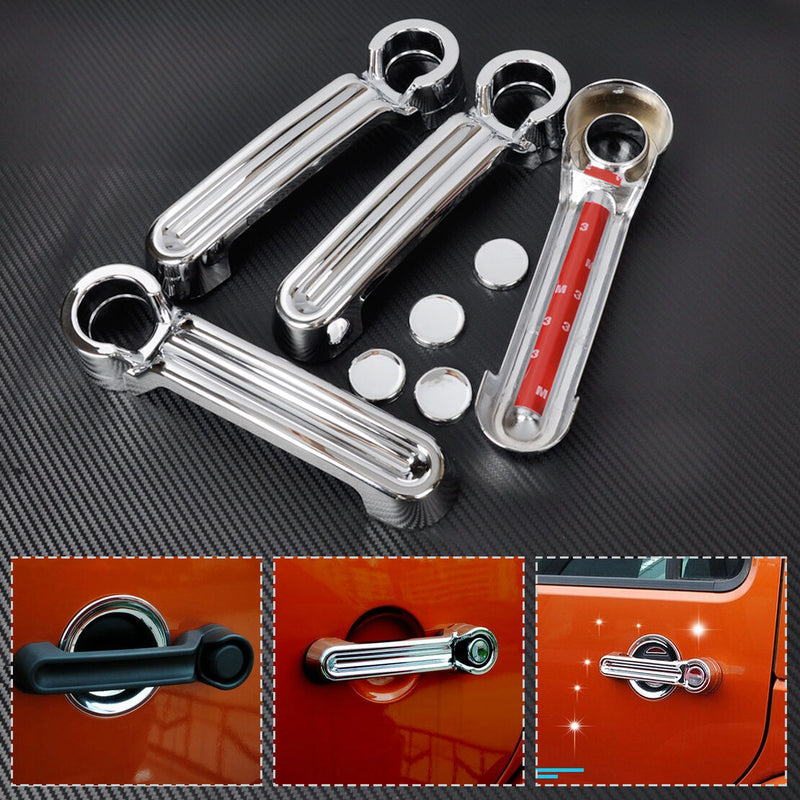 4pcs fit for 2007-2015 JEEP Wrangler JK Liberty Dodge Door Handle Cover Trim Hf