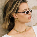 Korean Fashion Screw Big Hollow Love Heart Dangle Earrings For Women Girl S