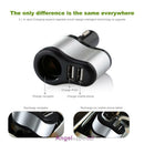 12V Dual USB Power Car Charger Cigarette Lighter Socket Splitter Adapter Outlet