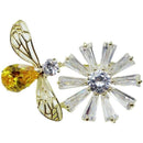 Cute Animal Insects Flying Bee Brooch Lady Men'S Corsage Hat Scarf Accessor