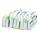 Kitchen Insulation Aluminum Foil Food Cover Folded Anti Mosquito Cover (L) A