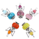 10x Mixed Acrylic Angel  Charms Pendant for Key Ring Hanging Decoration