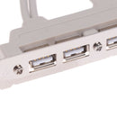 4 Port USB 2.0 to 9 Pin MainBoard Header Bracket Extension Cable for PC Panel Hn