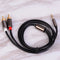 1m 3.5mm Male jack to 2 rca male aux stereo analog audio Y adapter cable cord 3C