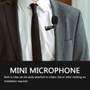 3.5mm Lavalier Microphone Live Broadcast Recording Mini Tie Clip Audio Mic