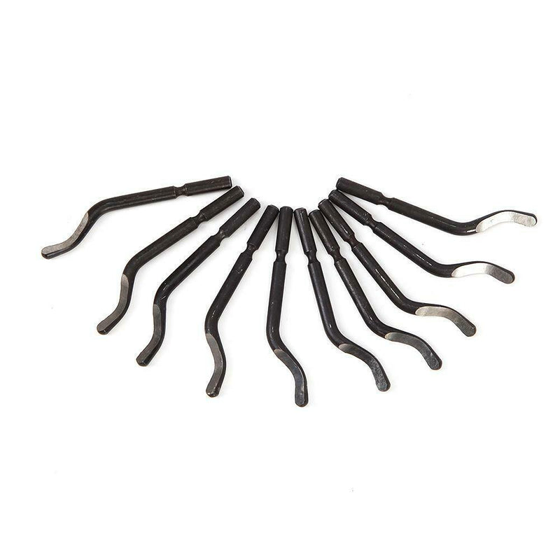 NB1100 Deburring Handle for Tube Reamer Tool Parts (10 Cutter Heads+Handle) A