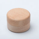 1X(1Pc Portable Retro Round Wooden Jewelry Storage Box Ring Earrings Contai