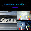 Dynamic Trajectory European license Plate Frame Rear View Camera SystemB Ew
