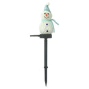 LED Solar Snowman Spike Light In-Ground Garden Lawn Path Lamp (D Blue) A