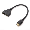 HDMI 2 Dual Port Y Splitter 1080P HDMI v1.4 Male to Double Female Adapter Ca_kz
