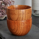 Set of 10 75ml Handmade Small Wooden Tea Cup Teacups Mug for Juice Milk