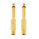 2Pcs 6.5mm 6.35mm 1/4inch Male Plug To RCA