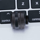 G1/4 Brass Connector for 14mm OD PC Water Cooling System Tubes(Black)