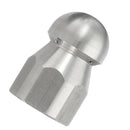 2Pcs 4000PSI Stainless Steel Sewer Jetter Nozzle, 3/8 inch Quick Connector,