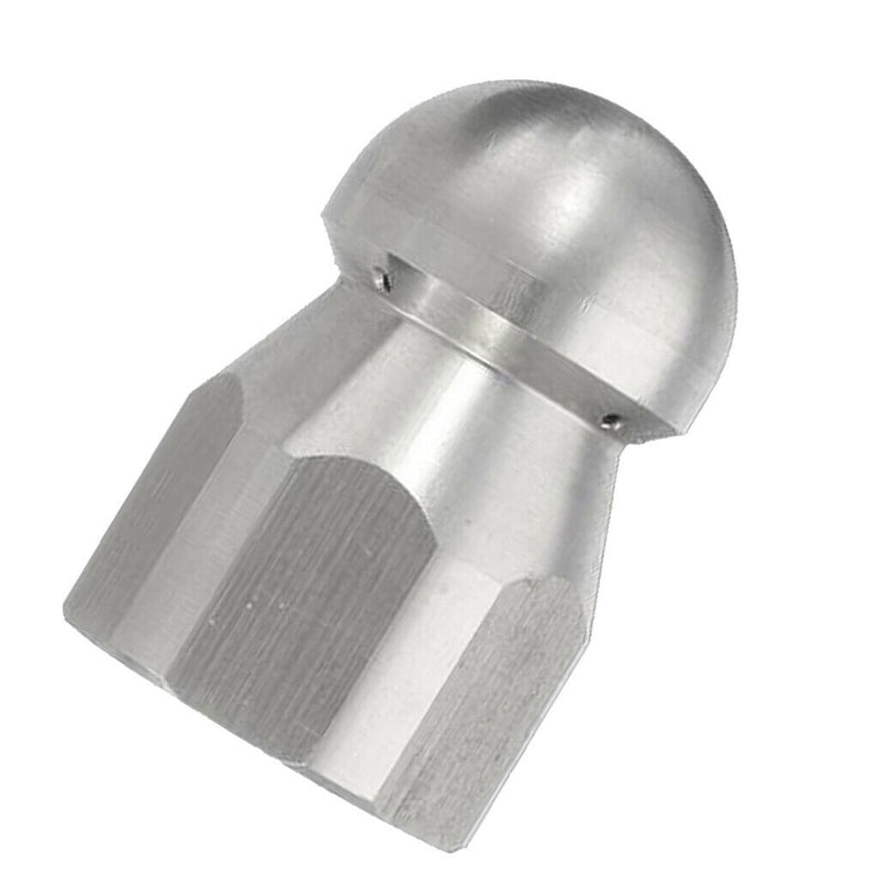 2Pcs 4000PSI Stainless Steel Sewer Jetter Nozzle, 3/8 inch Quick Connector,